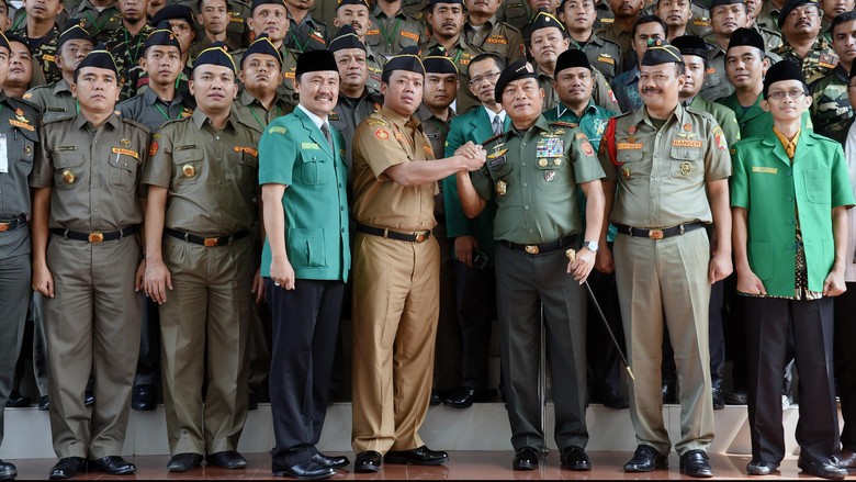 Banser Amankan Salat Idul Adha Warga Muhammadiyah