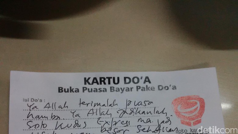 Unik! Di Depok, Makan Soto Bayar Pakai Doa Selama Ramadan Unik! Di Depok, Makan Soto Bayar Pakai Doa Selama Ramadan