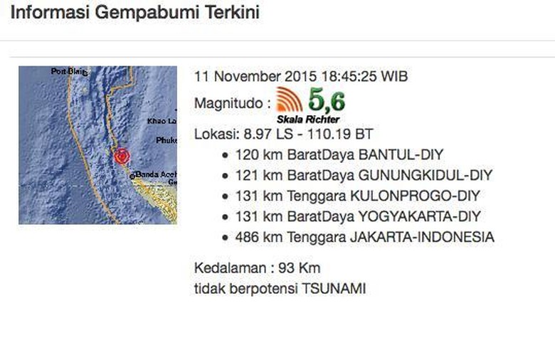 Benda-benda di Meja Warga Semarang Bergetar karena Gempa Yogya Benda-benda di Meja Warga Semarang Bergetar karena Gempa Yogya