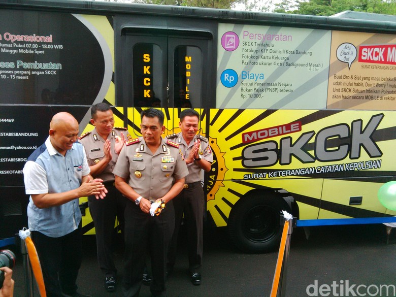 Polrestabes Bandung Luncurkan SKCK Online