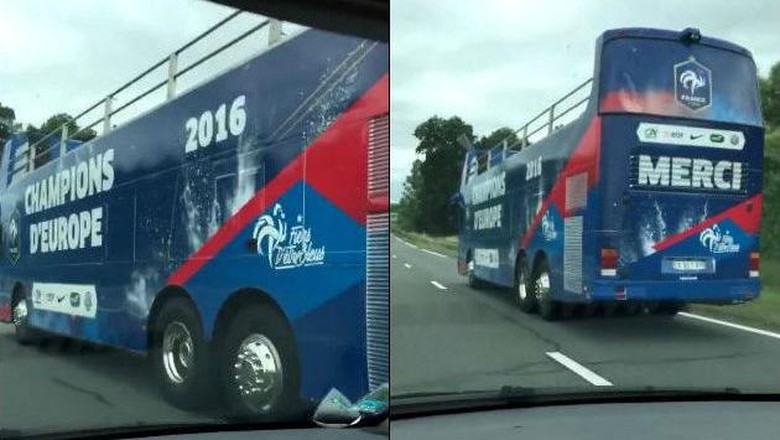 Ups...! Sudah Siapkan Bus untuk Parade, Prancis Malah Gagal Juara