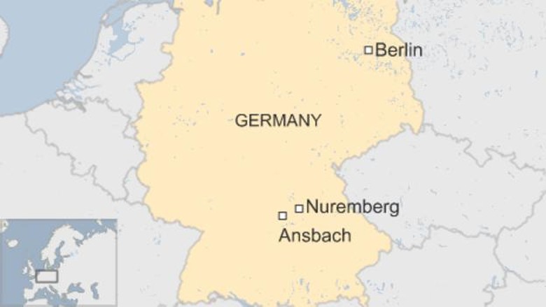 Ada Ledakan di Bar kota Ansbach Jerman, 1 Orang Tewas 11 Luka Ada Ledakan di Bar kota Ansbach Jerman, 1 Orang Tewas 11 Luka