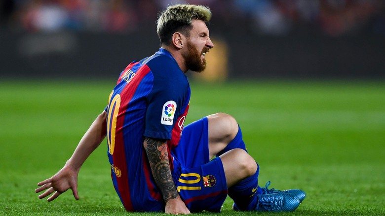 Messi Cedera Gara-Gara Kesalahan Sendiri