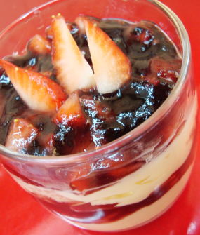 Blueberries Semi Freddo Dessert Istimewa Natal