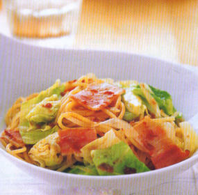 Spaghetti Daging Asap