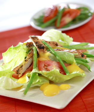 Chicken Salad with Mango Sauce