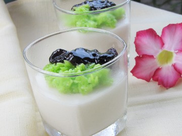 Resep Puding: Puding Soya Tapai Berry