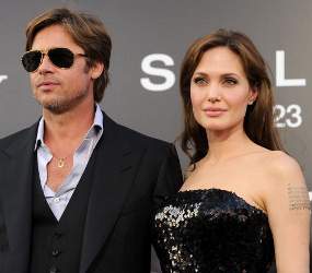 Angglina Jolie and Brad Pitt