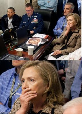 Hillary Beralasan Tutup Mulut Saat Nobar Osama karena Batuk