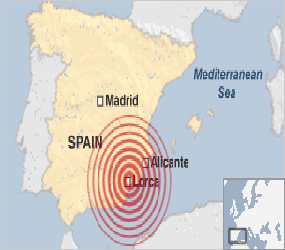 Gempa 5,3 SR Guncang Spanyol, 2 Orang Tewas