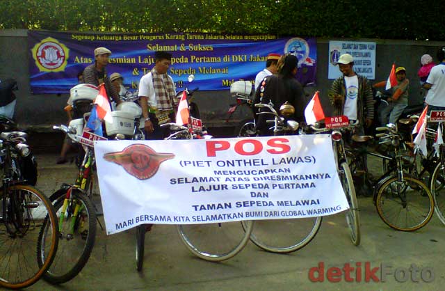 Gowes di Lajur Khusus Sepeda Ayodia-Blok M  