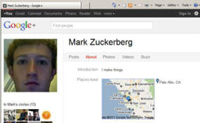 Mark Zuckerberg Gabung Google+
