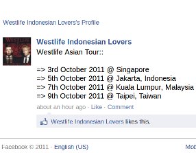 Celebs Music » Westlife Konser di Jakarta 5 Oktober