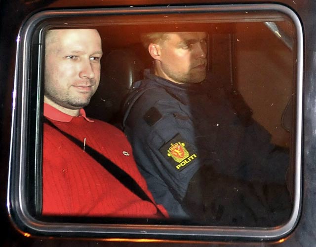 Hadiri Sidang, Breivik Dikawal Ketat Polisi