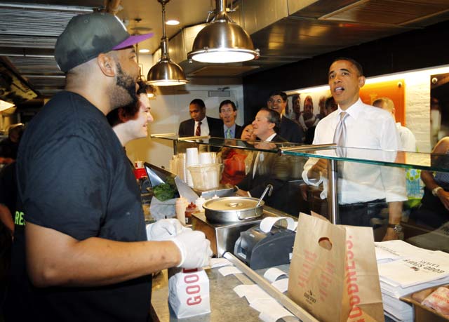 Obama Antre Burger