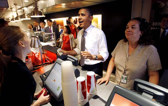 Obama Antre Burger