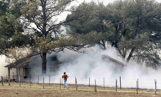 Kebakaran Hutan di Texas