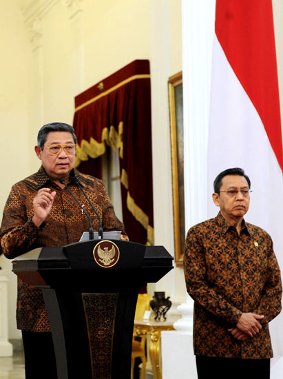 SBY Umumkan Reshuffle Kabinet