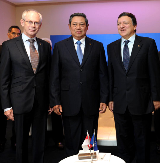 SBY Bertemu Presiden Komisi UE dan Dewan Eropa