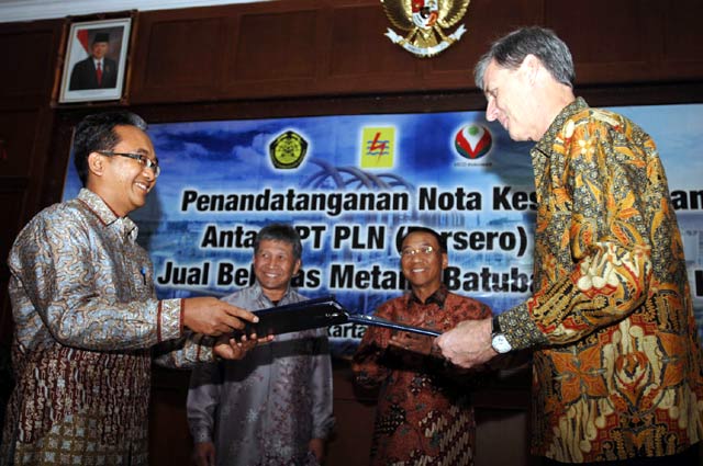 MoU Jual Beli Gas Metana Batubara