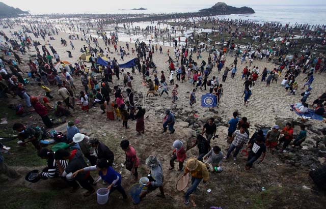 Ribuan Orang Berkumpul di Festival Bau Nyale