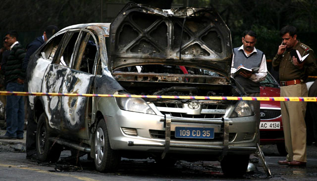 Mobil Kedubes Israel di New Delhi Meledak