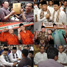 Enam calon Cagub & Cawagub DKI Jakarta 2012