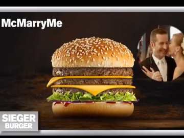 McMarryMe Burger, Burger Khusus Untuk Melamar Kekasih