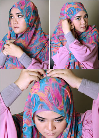Tutorial Hijab untuk Tampilan Seru di Akhir Pekan Ã¢â‚¬Â¢ Pusat Busana ...