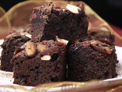 Resep Cake: Cranberry Almond Brownies