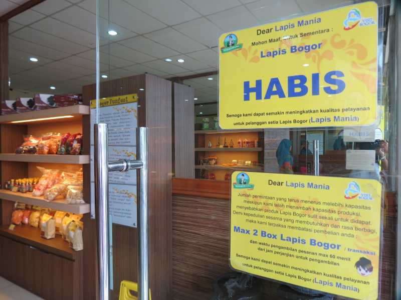 Jual Lapis Bogor Delivery Harga Rp. 27.000/box