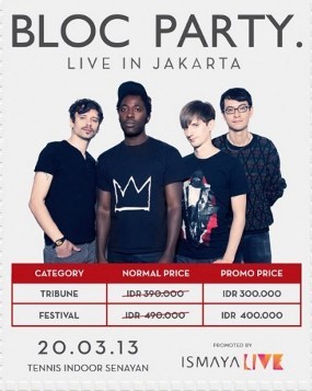 Bloc Party Siap Beraksi di Jakarta Rabu!