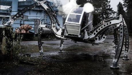 There is a spider robot which giant sized