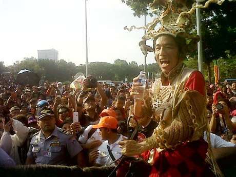 Foto Jokowi Jakarnaval 2013