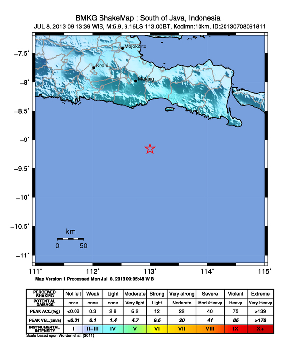 Gempa 5,2 SR Goyang Maluku