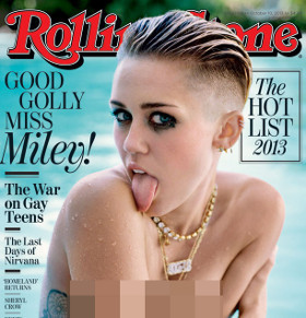 PIC: Miley Cyrus Tampil Bugil di Sampul Rolling Stone