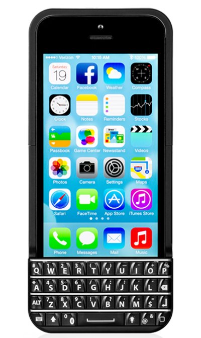 Typo Keyboards, demikian Seacrest menamakannya, punya fungsi tak hanya sebagai cover pelindung iPhone. Pada bagian bawahnya aksesoris plug in ini terdapat qwerty keyboard yang bisa dipakai untuk mengetik, seperti mengetik pada keyboard di ponsel BlackBerry. (kredit foto: Typo) http://images.detik.com/content/2013/12/06/1146/k1.jpg