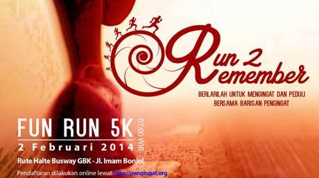 Ada Action Painting dari Komunitas Serrum di  Run to Remember  Barisan Pengingat