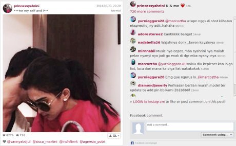 Syahrini Pamer Foto Kekasihnya di Instagram?