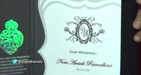 Ini Dia Undangan Pernikahan Donita dan Adi Nugroho