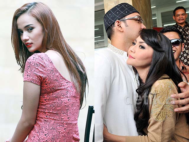 Pose Seksi Damita Argoebie, Sandy Peluk Tessa Kaunang di Sidang Cerai