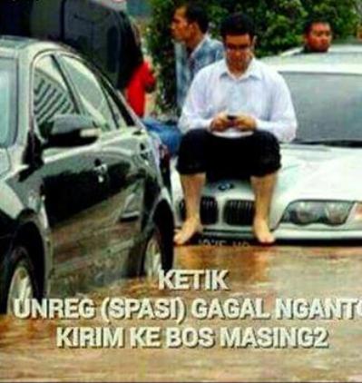 Meme Kocak Banjir Jakarta