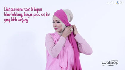 Tutorial Hijab dengan Headpiece untuk Lebaran 3