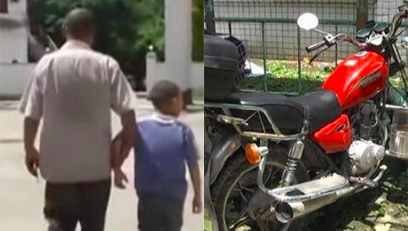Walah, Motor Ditilang Pria Ini Jaminkan Anak ke Kantor Polisi