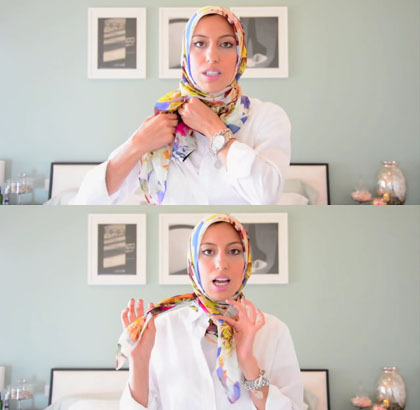 Tutorial Hijab Musim Panas untuk ke Kantor 4