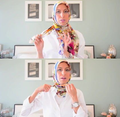 Tutorial Hijab Musim Panas untuk ke Kantor 5