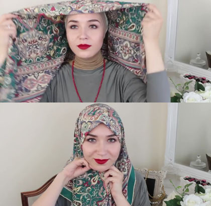 Tutorial Hijab Segiempat untuk Tampil Profesional 3
