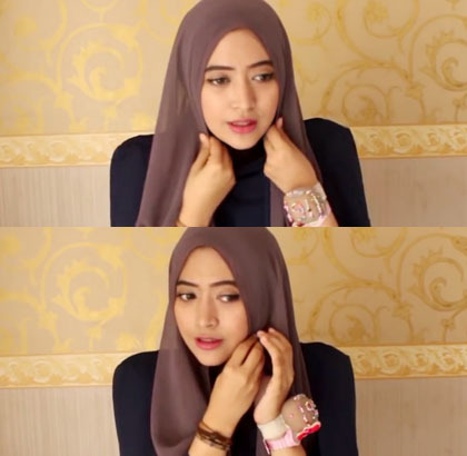 Hanya 2 Menit, Tutorial Hijab Pashmina untuk ke Segala Acara 2