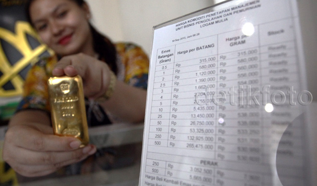 Harga Emas Antam Tak Bergerak dari Rp 545.000/Gram Harga Emas Antam Tak Bergerak dari Rp 545.000/Gram
