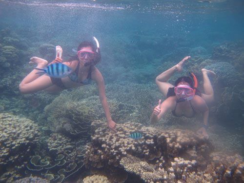 Snorkeling seru!